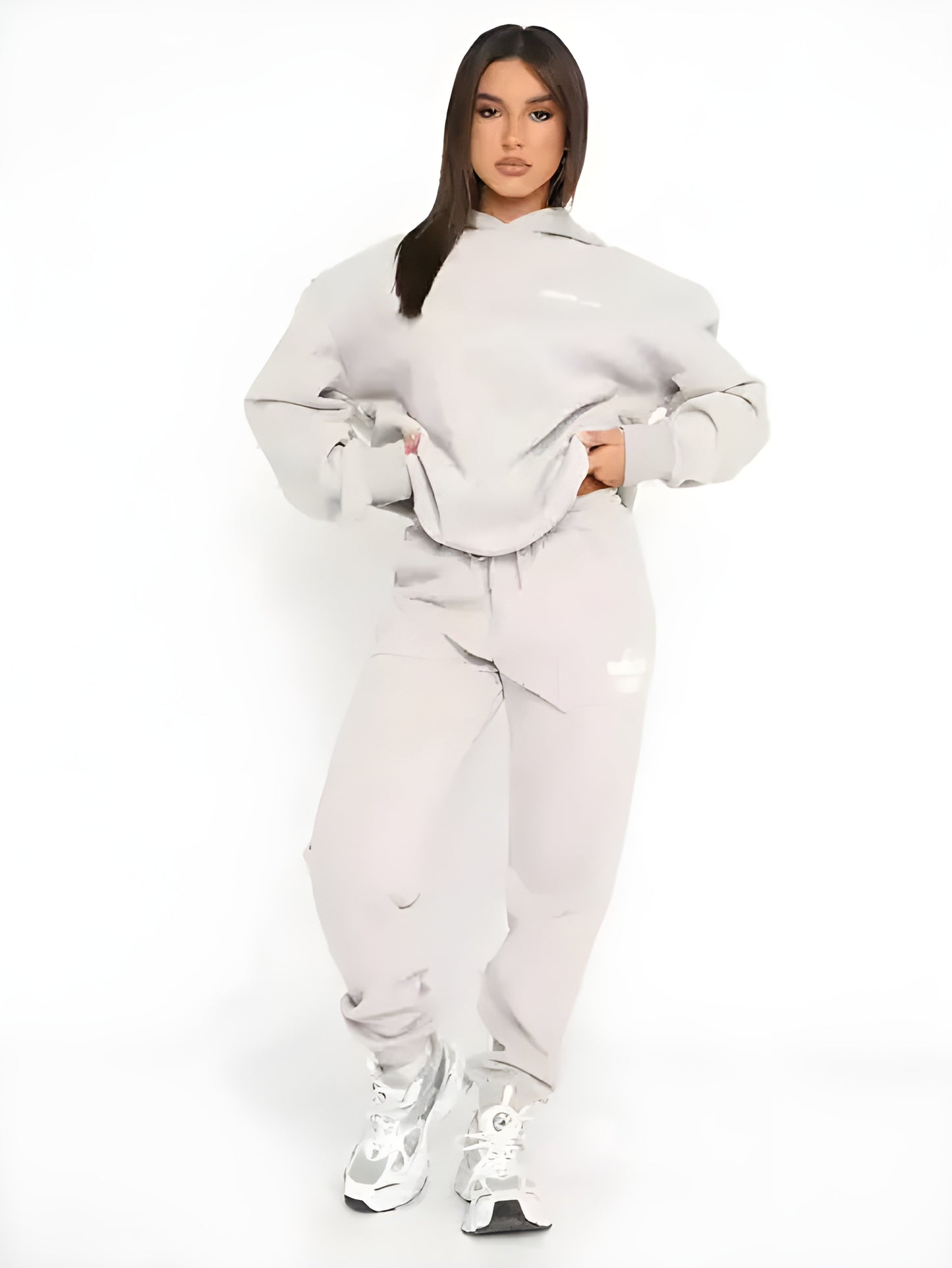 Viral white fox tracksuit - Stijl en comfort